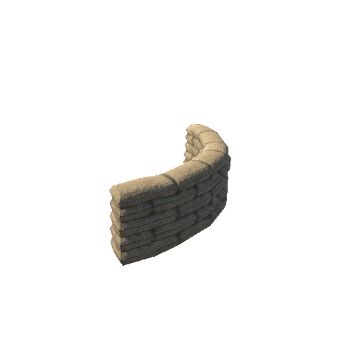 Sandbag Wall Corner